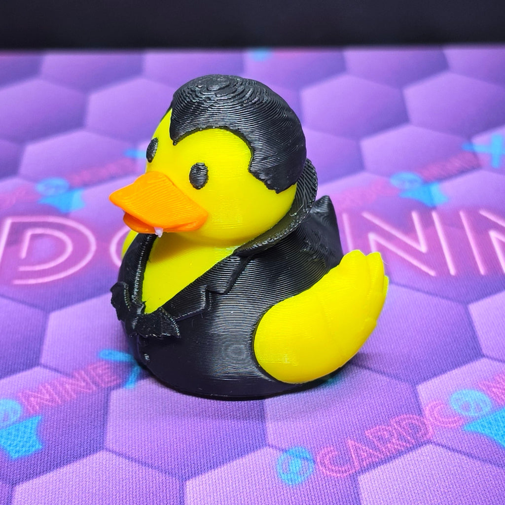3D-Printed Vampire Rubber Duck, 2.5 in Halloween Collectible