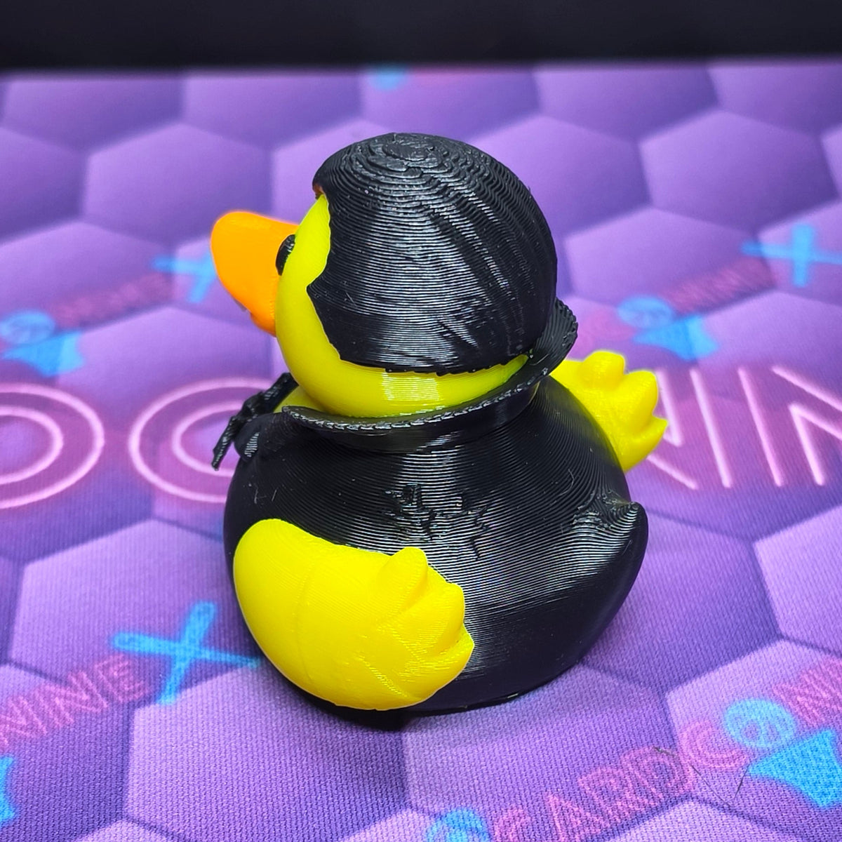 3D-Printed Vampire Rubber Duck, 2.5 in Halloween Collectible