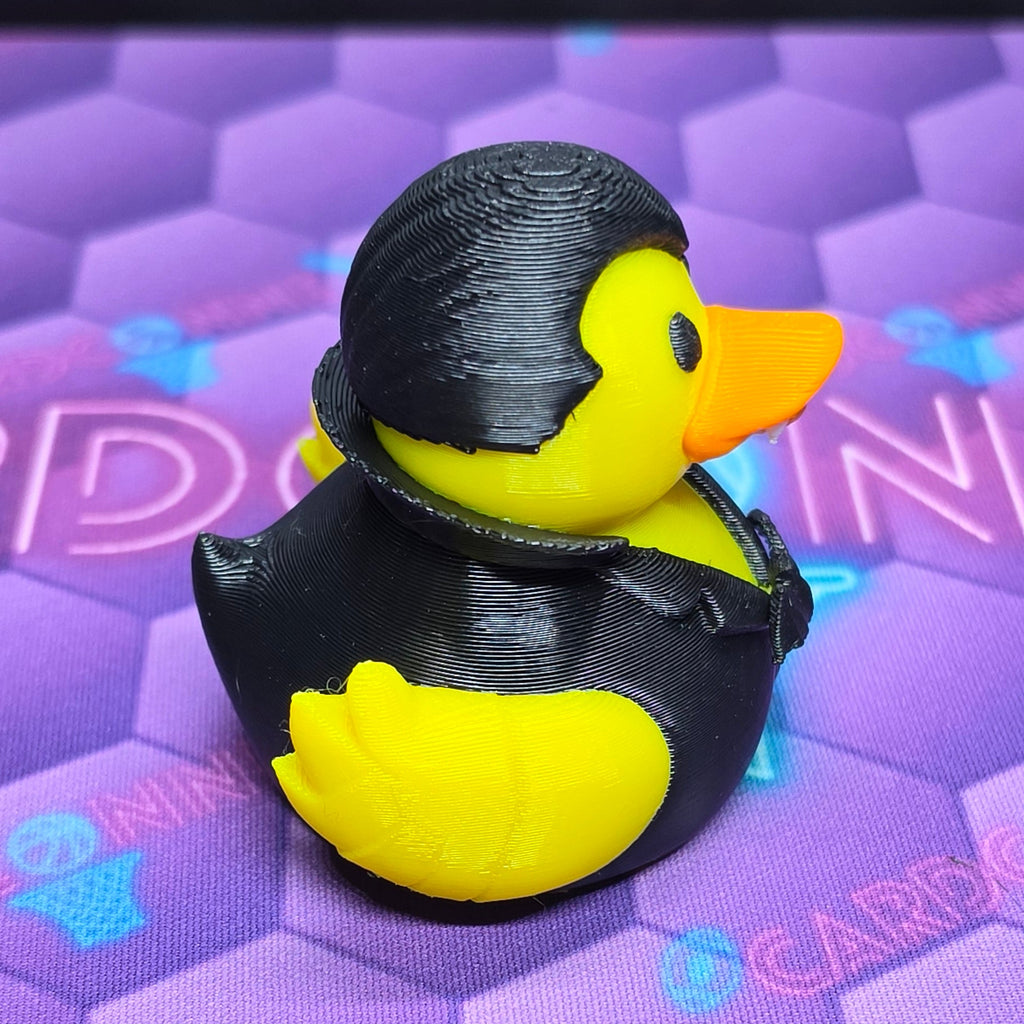 3D-Printed Vampire Rubber Duck, 2.5 in Halloween Collectible