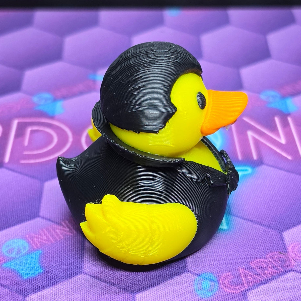 3D-Printed Vampire Rubber Duck, 2.5 in Halloween Collectible