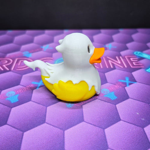 3D-Printed Ghost Duck, 2.5-Inch Halloween Collectible