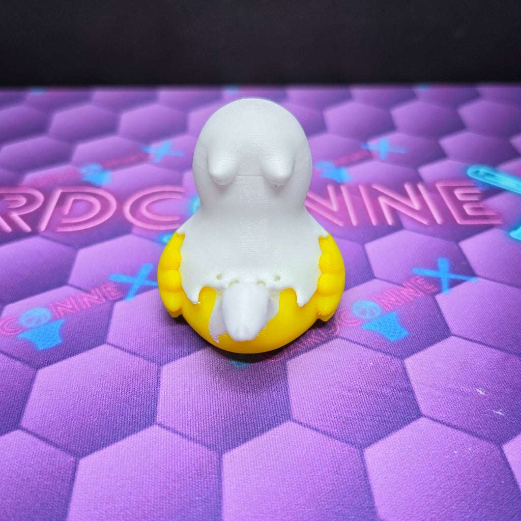 3D-Printed Ghost Duck, 2.5-Inch Halloween Collectible