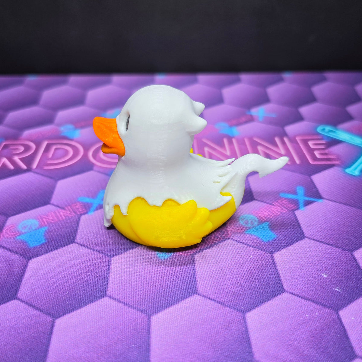 3D-Printed Ghost Duck, 2.5-Inch Halloween Collectible
