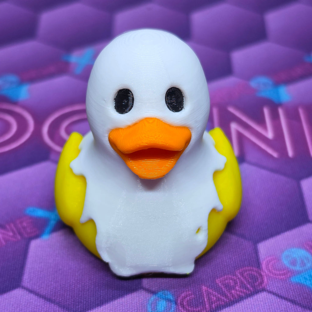 3D-Printed Ghost Duck, 2.5-Inch Halloween Collectible