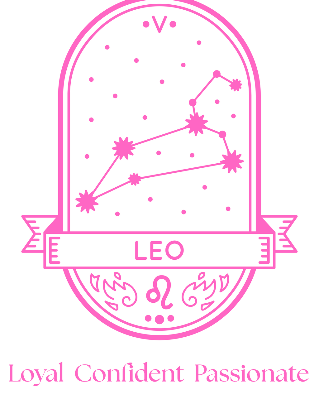Leo, Loyal Confident, Passionate Short Sleeve T Shirt